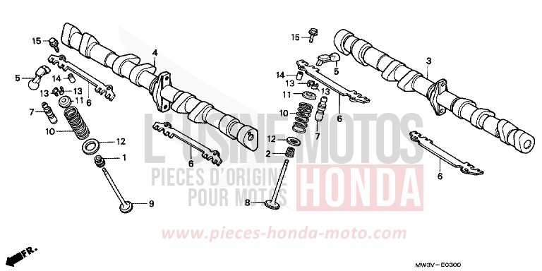 CAMSHAFT for CB Seven Fifty BLACK (NH1) from 1997